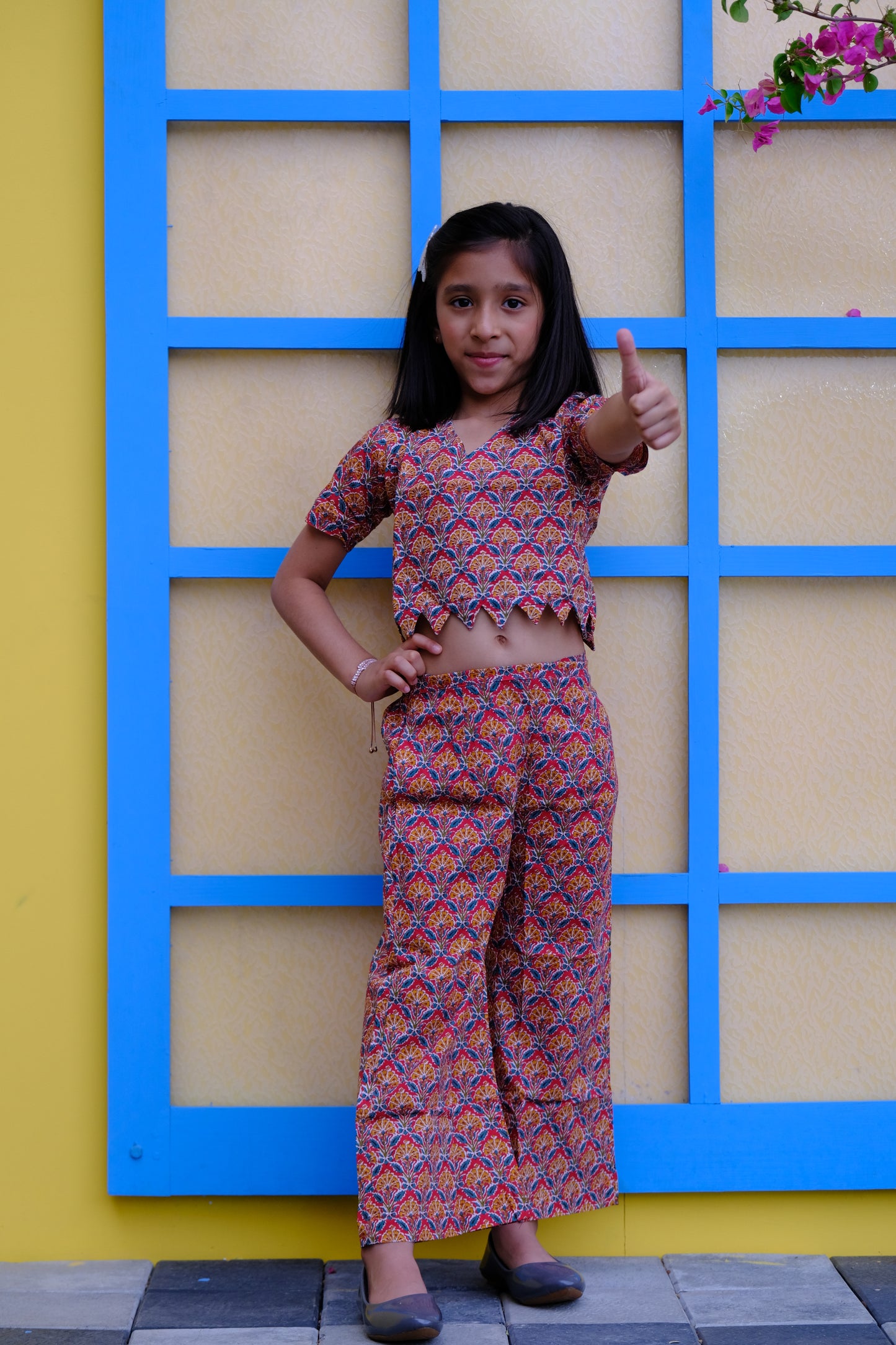 Jaipuri Floral Printed co-ord set