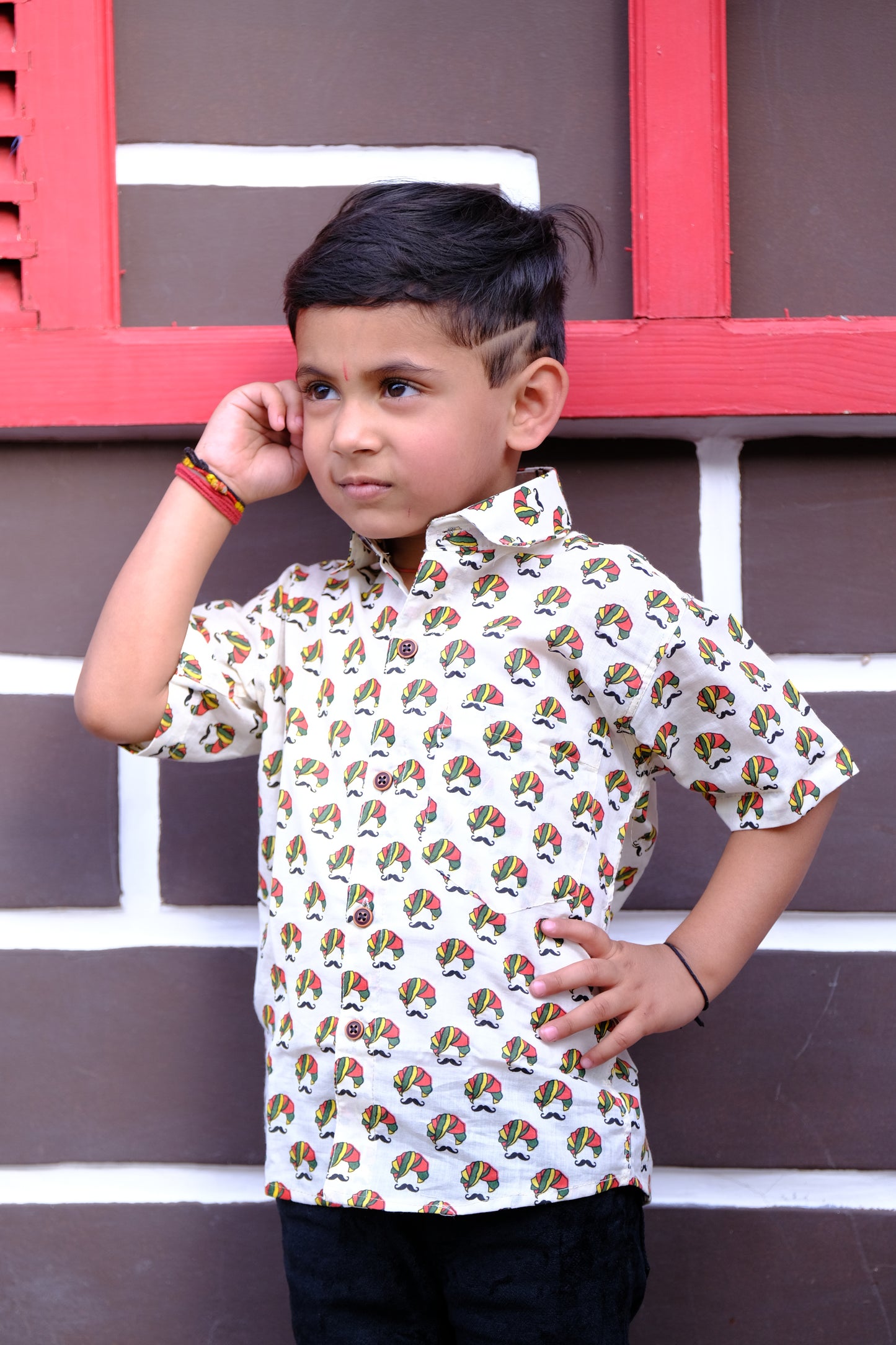Royal rajasthan turban print set