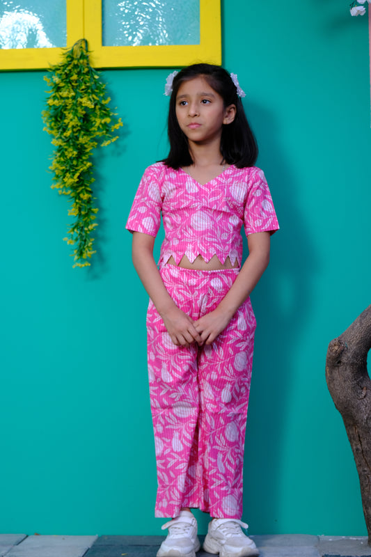 Pink petal co-ord set