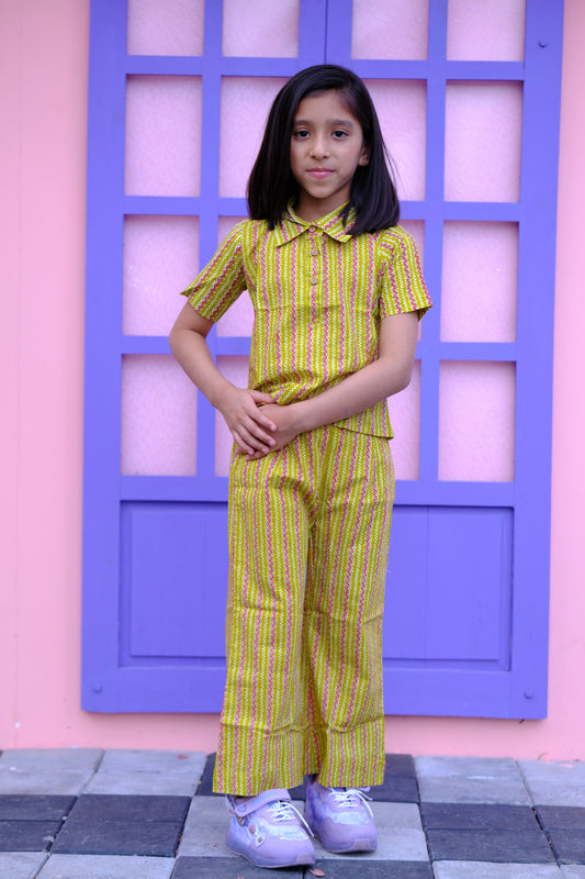 Lemon wave co-ord set