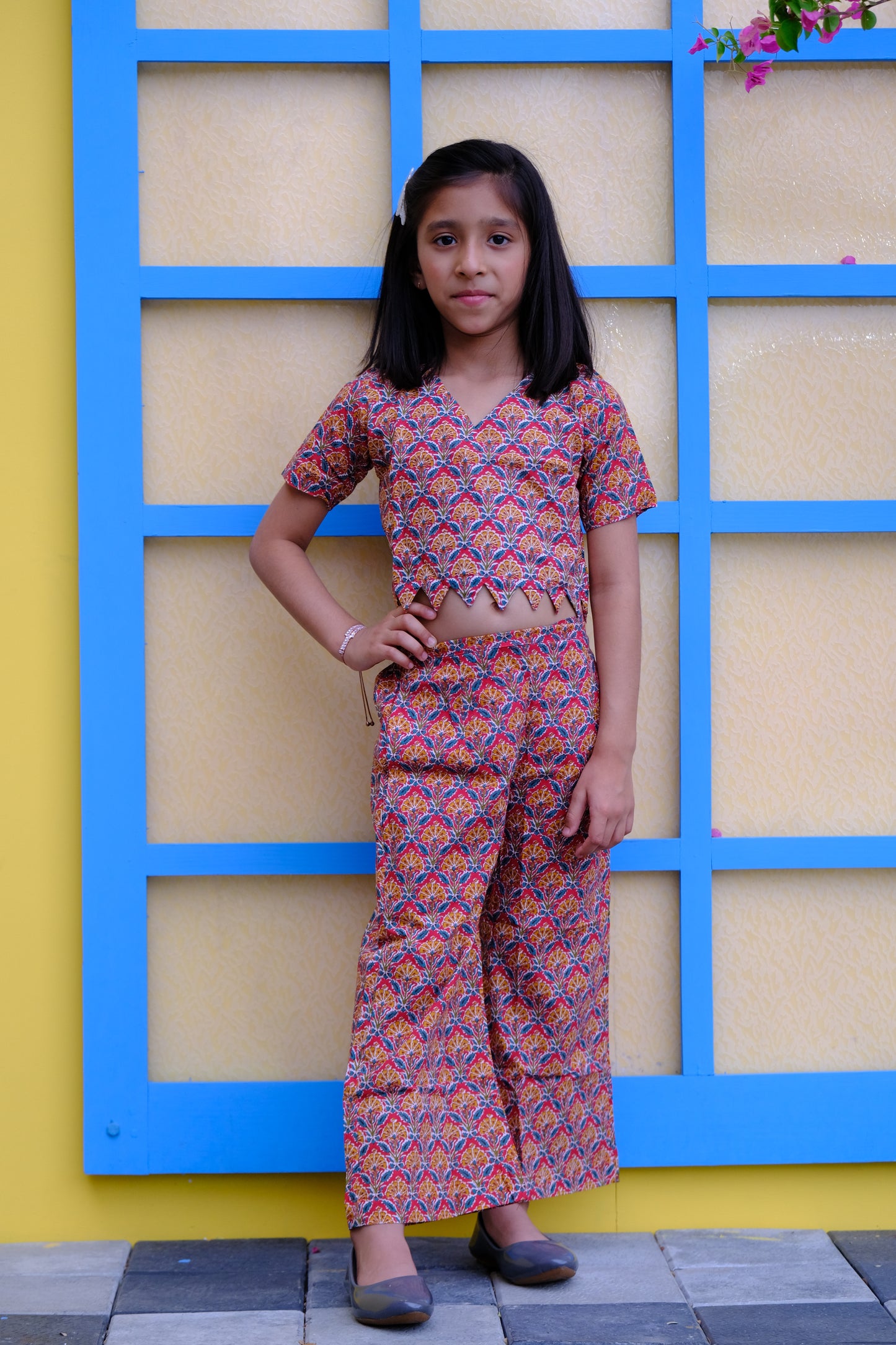 Jaipuri Floral Printed co-ord set