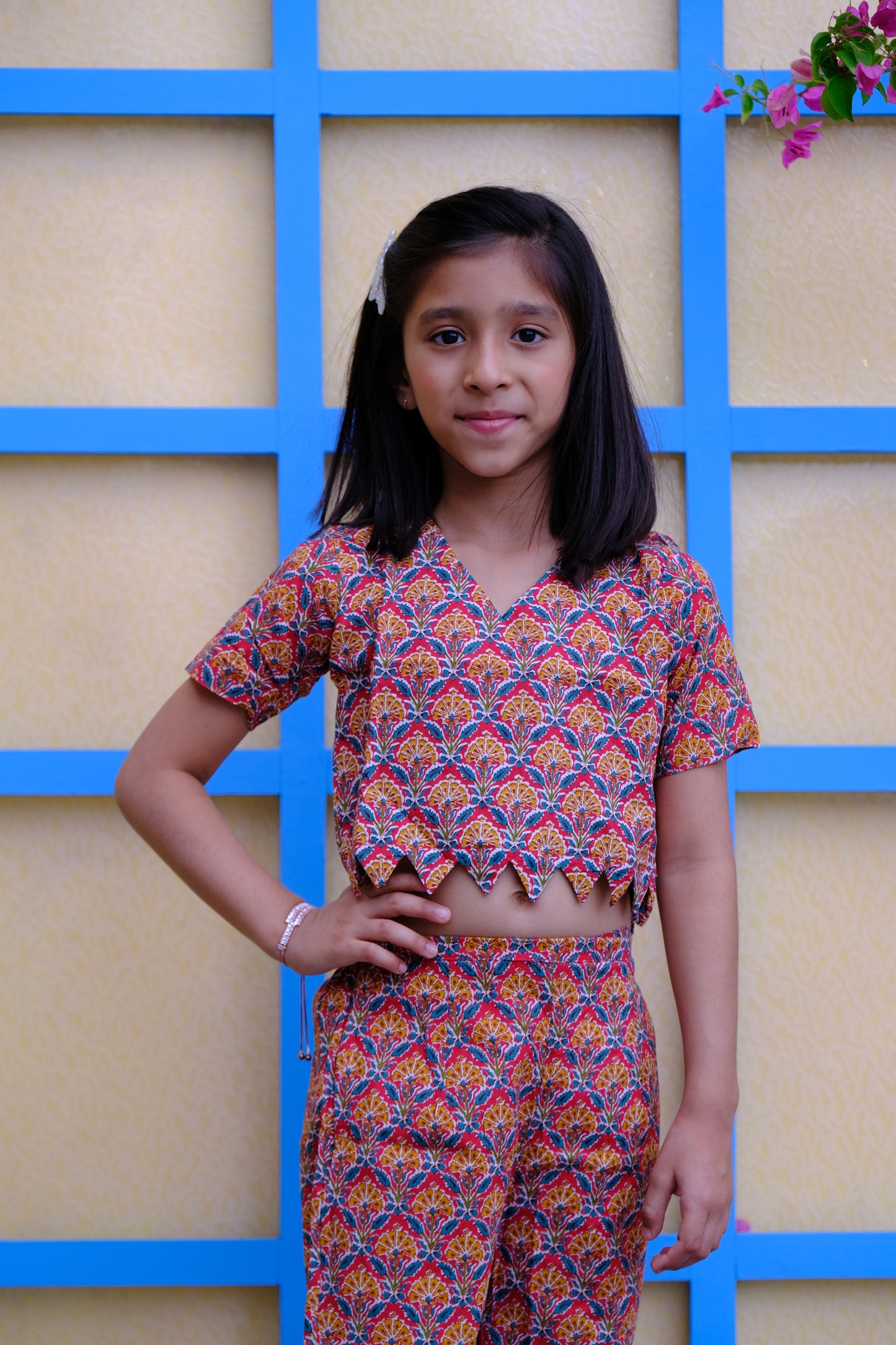 Jaipuri Floral Printed co-ord set